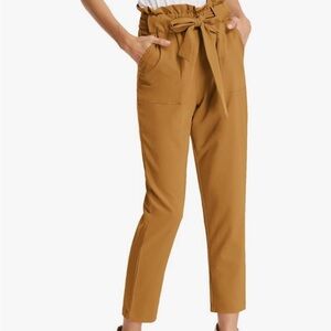 Grace Karin Ginger Cropped Tie-Waist Pants